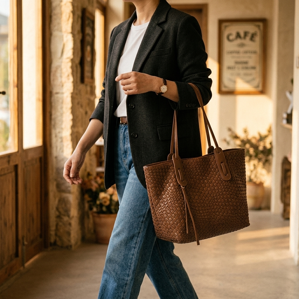 Soft Woven Everyday Tote for Women
