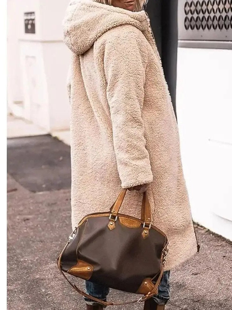 Hooded Quilted Coat for Women