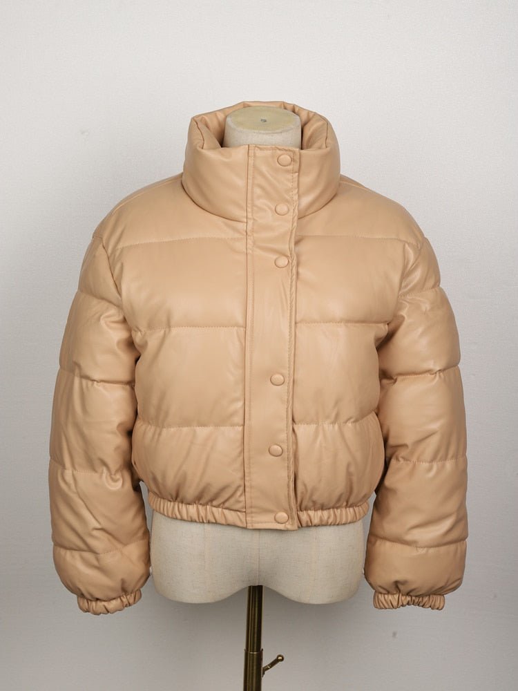 Leather Quilted Jacket for Women
