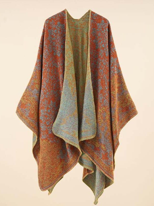 Jacquard Shoulder Wrap for Women