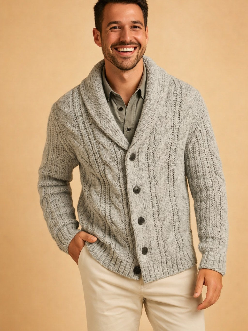 Knit Cardigan for Men