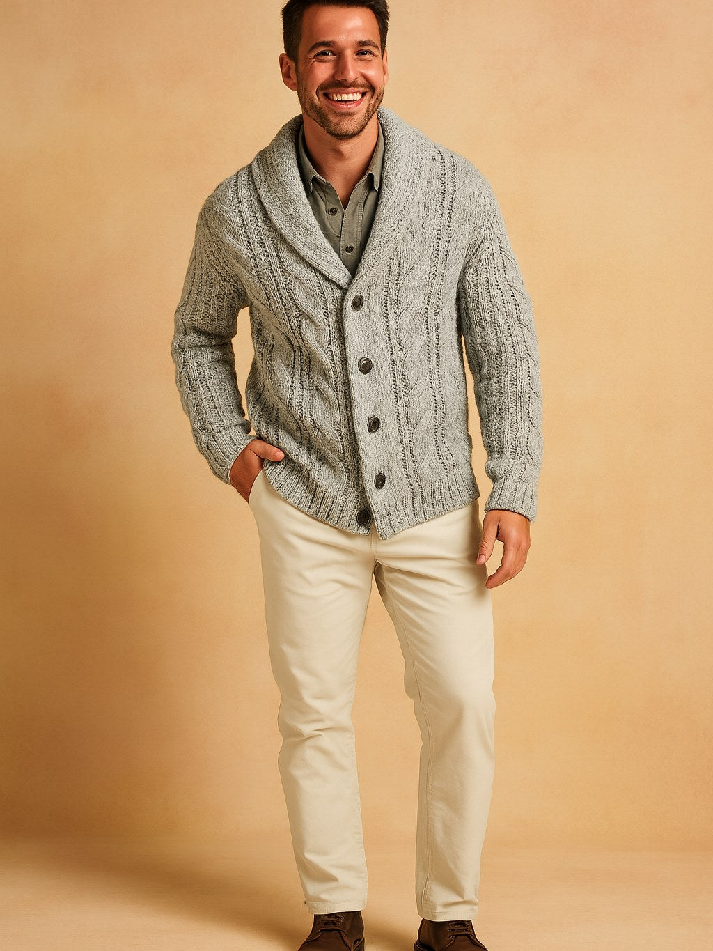 Knit Cardigan for Men