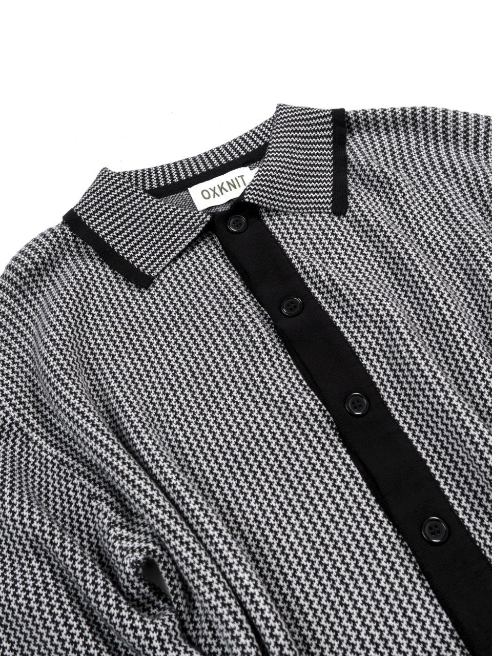 Knit Polo Cardigan for Men
