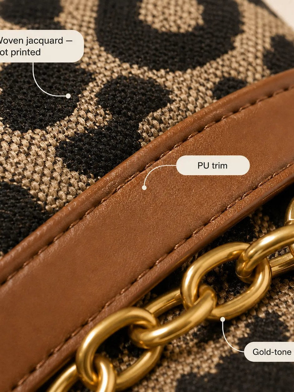 Leopard Print Tote Bag for Women