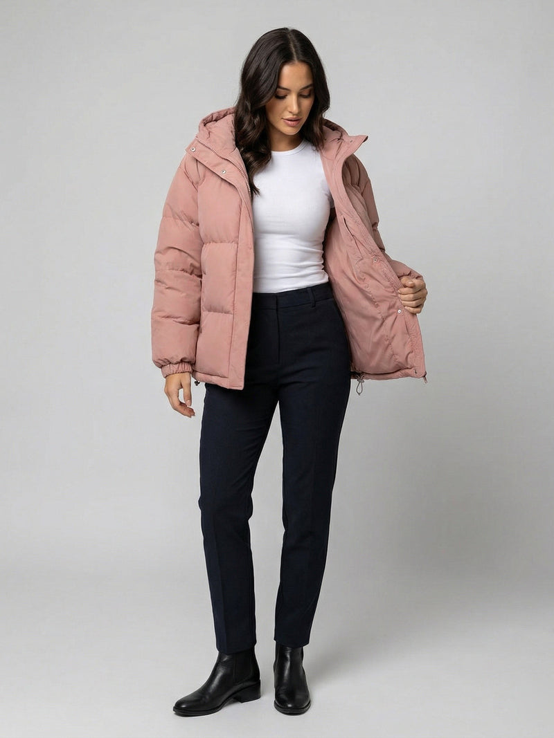 Long Puffer Jacket for Women