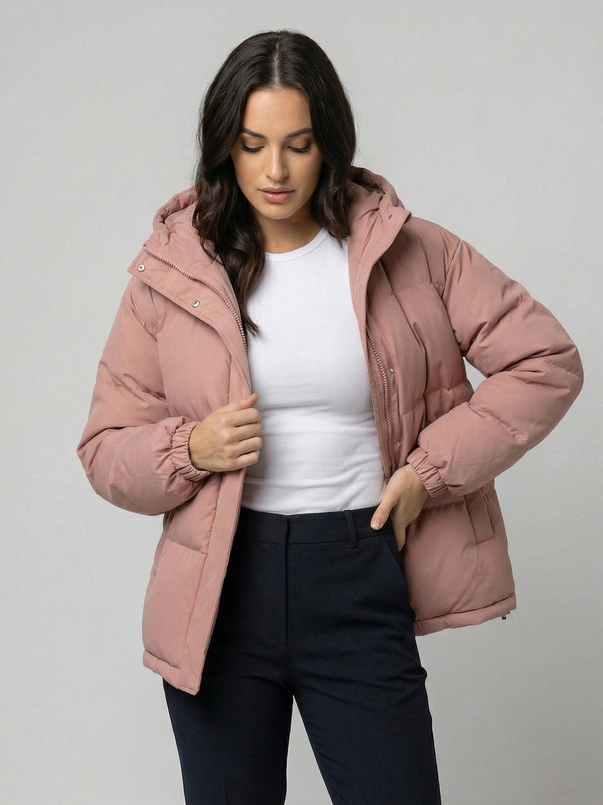Long Puffer Jacket for Women