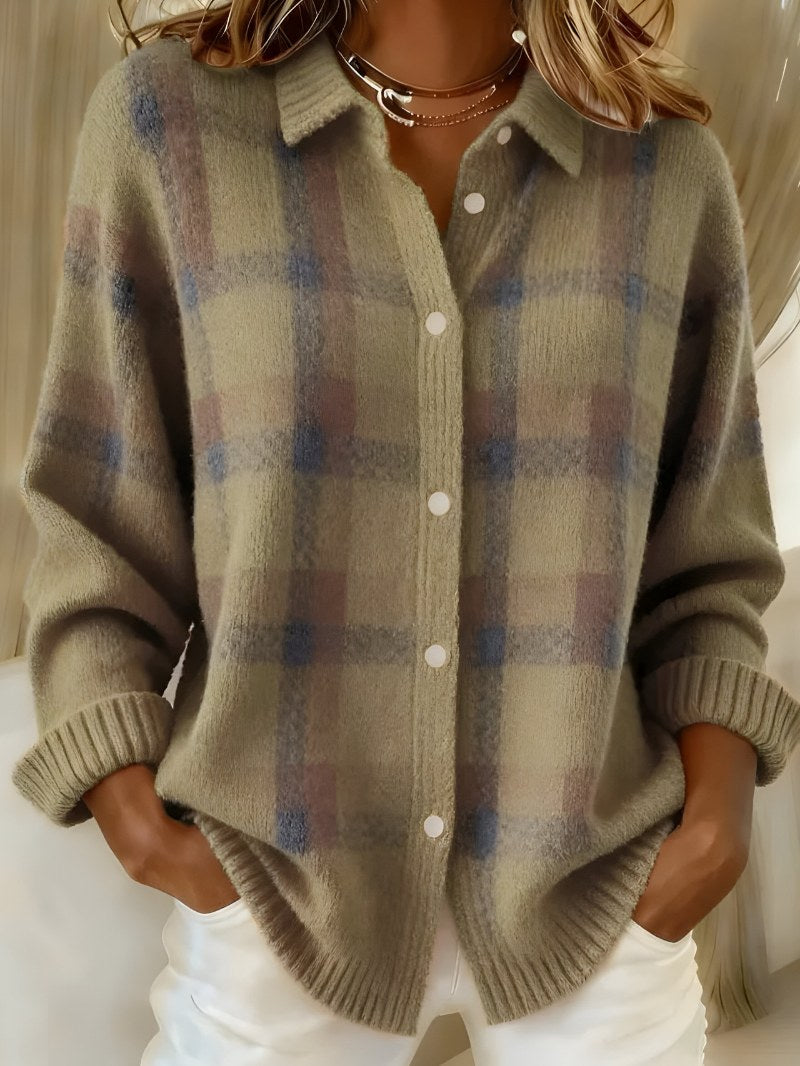 Plaid Cardigan for Women