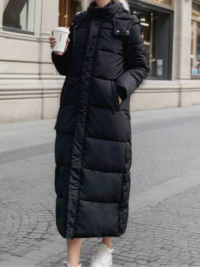 Quilted Long Coat for Women