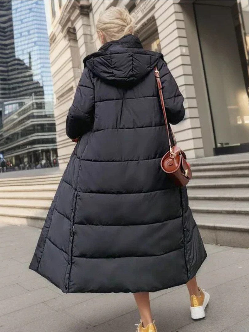 Quilted Long Coat for Women