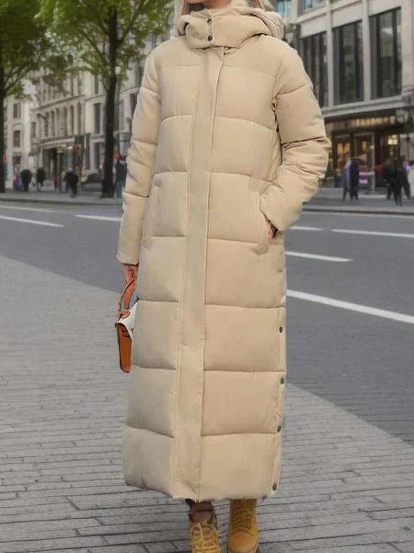 Quilted Long Coat for Women
