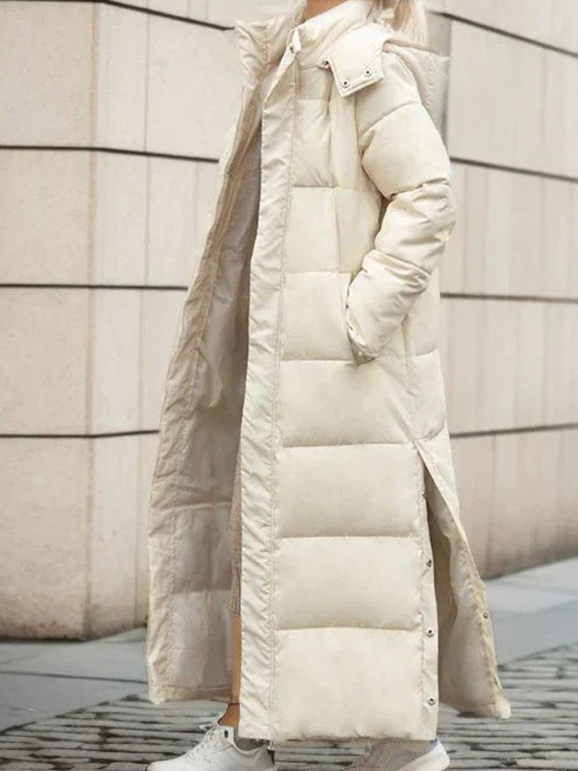 Quilted Long Coat for Women