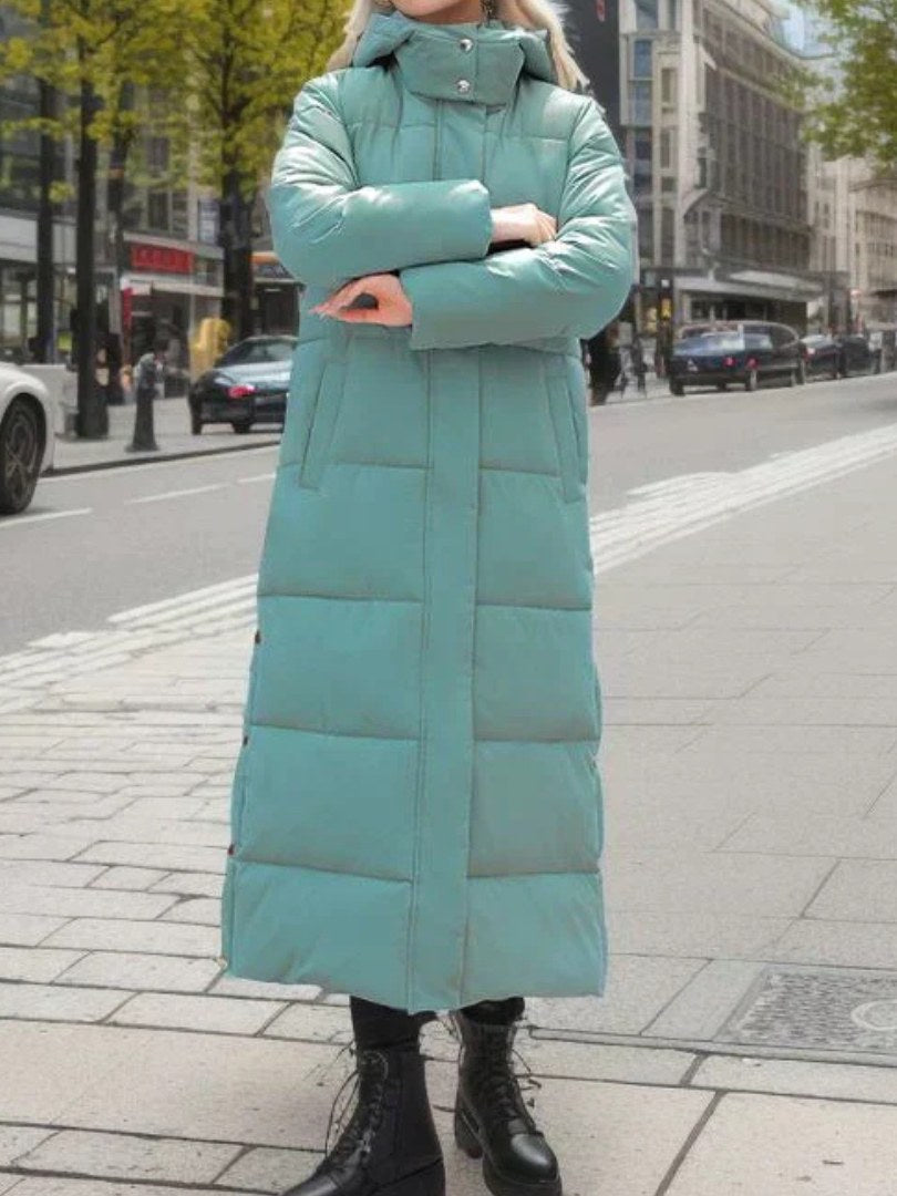 Quilted Long Coat for Women