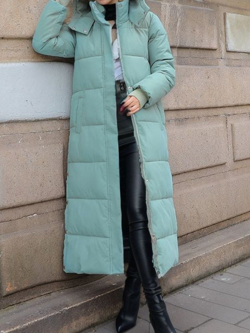 Quilted Long Coat for Women