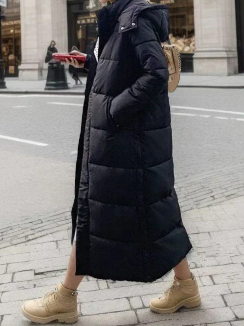 Quilted Long Coat for Women