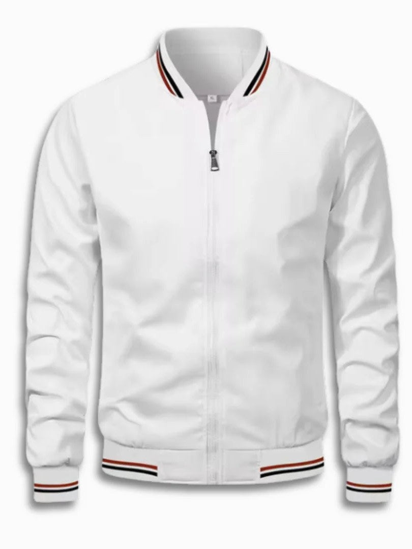 Ribbed Collar Jacket for Men