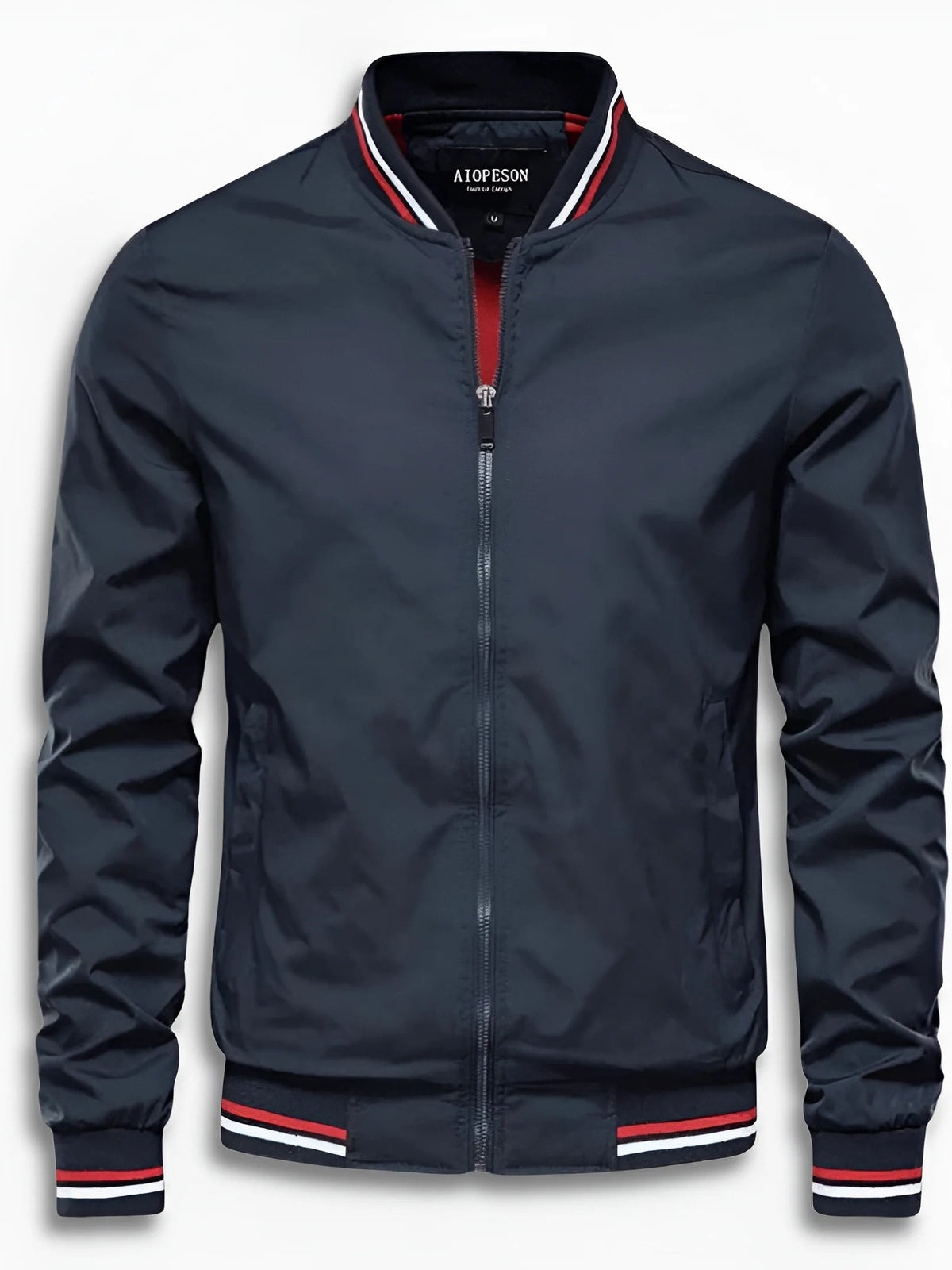 Ribbed Collar Jacket for Men