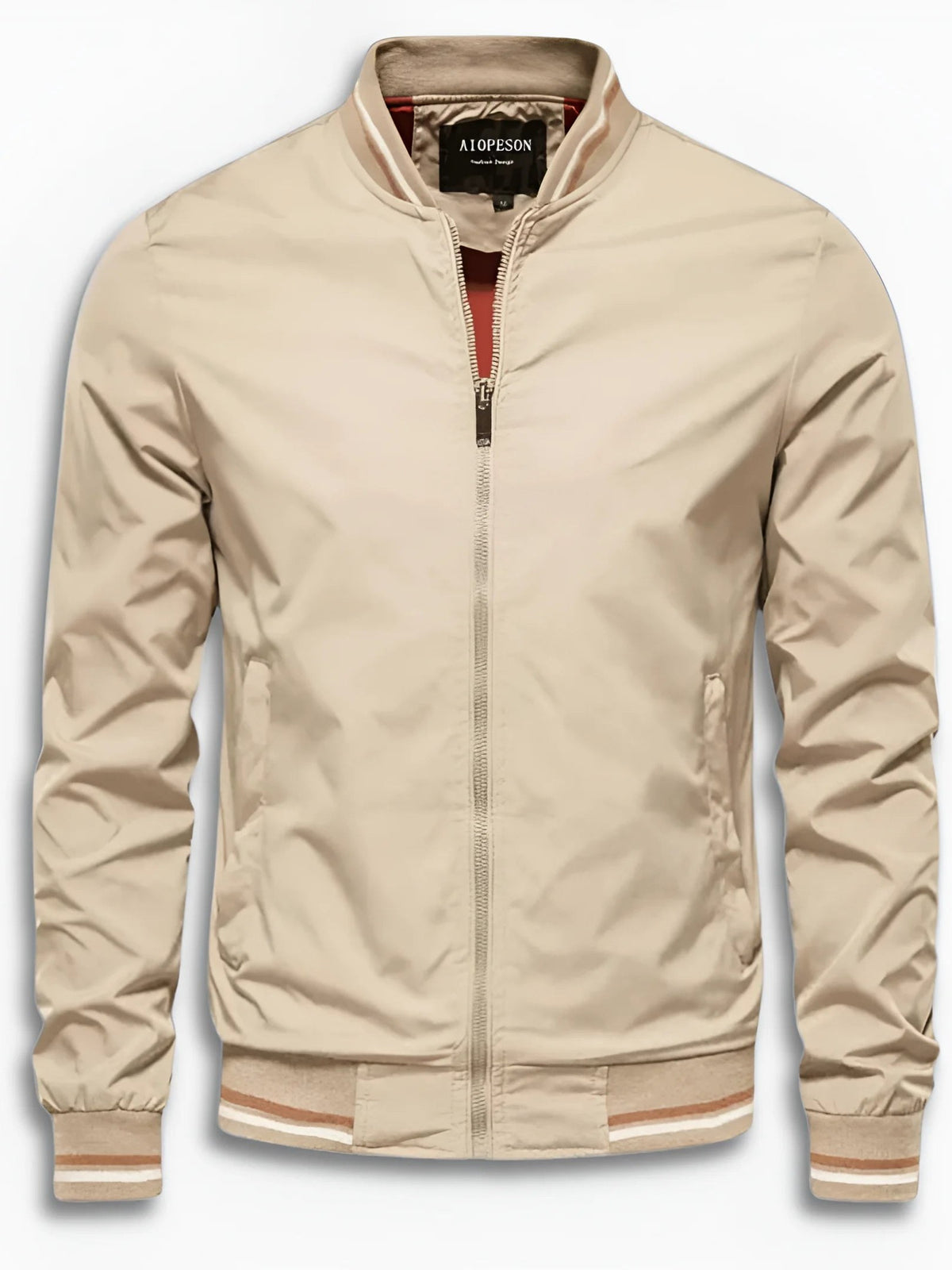 Ribbed Collar Jacket for Men