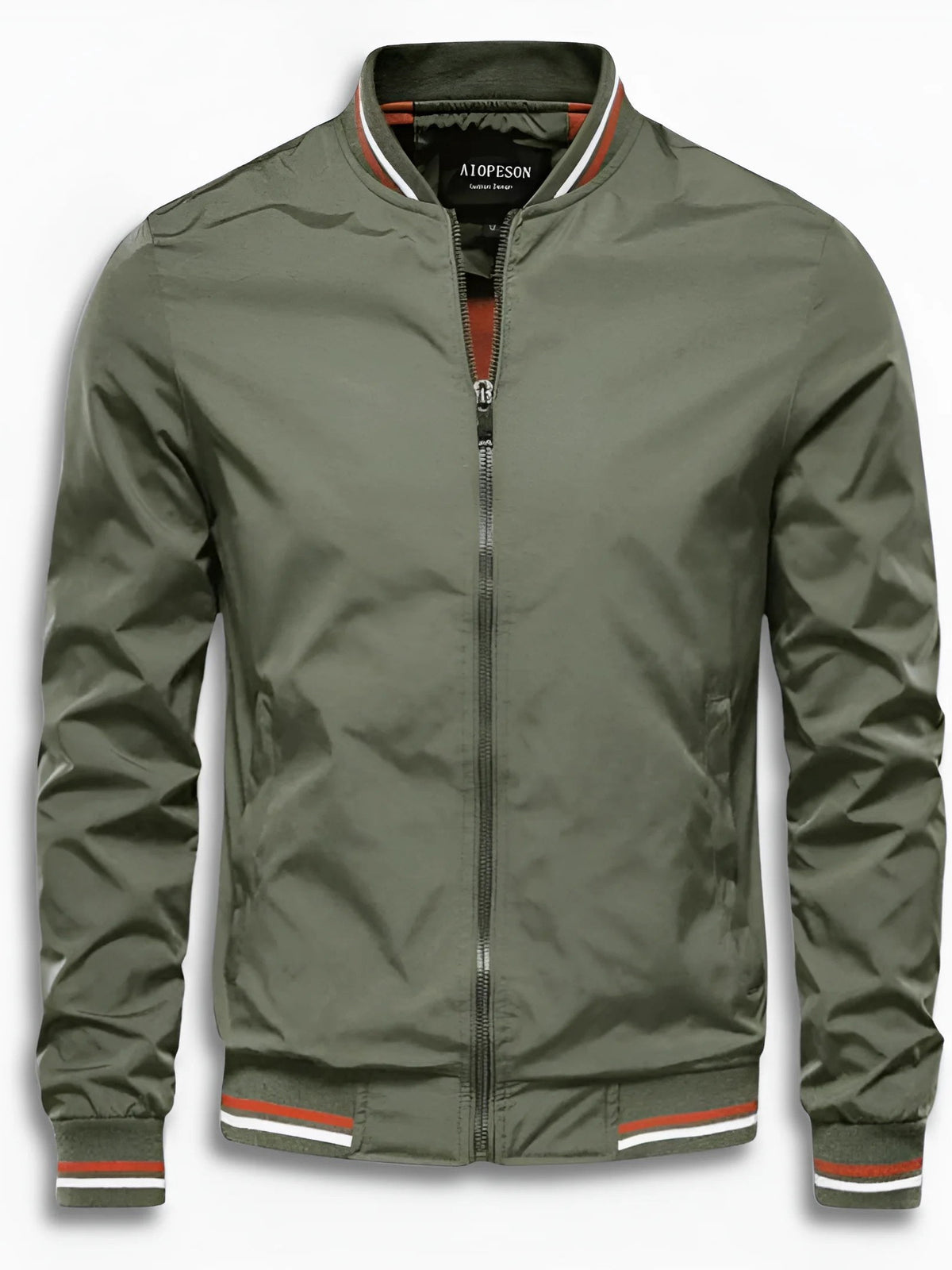 Ribbed Collar Jacket for Men