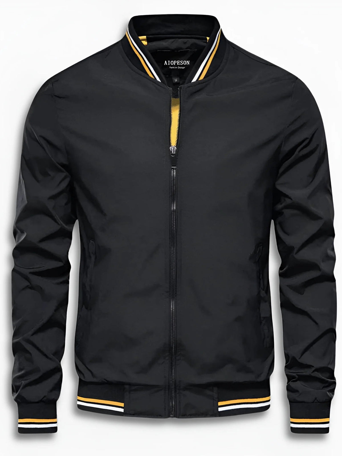 Ribbed Collar Jacket for Men
