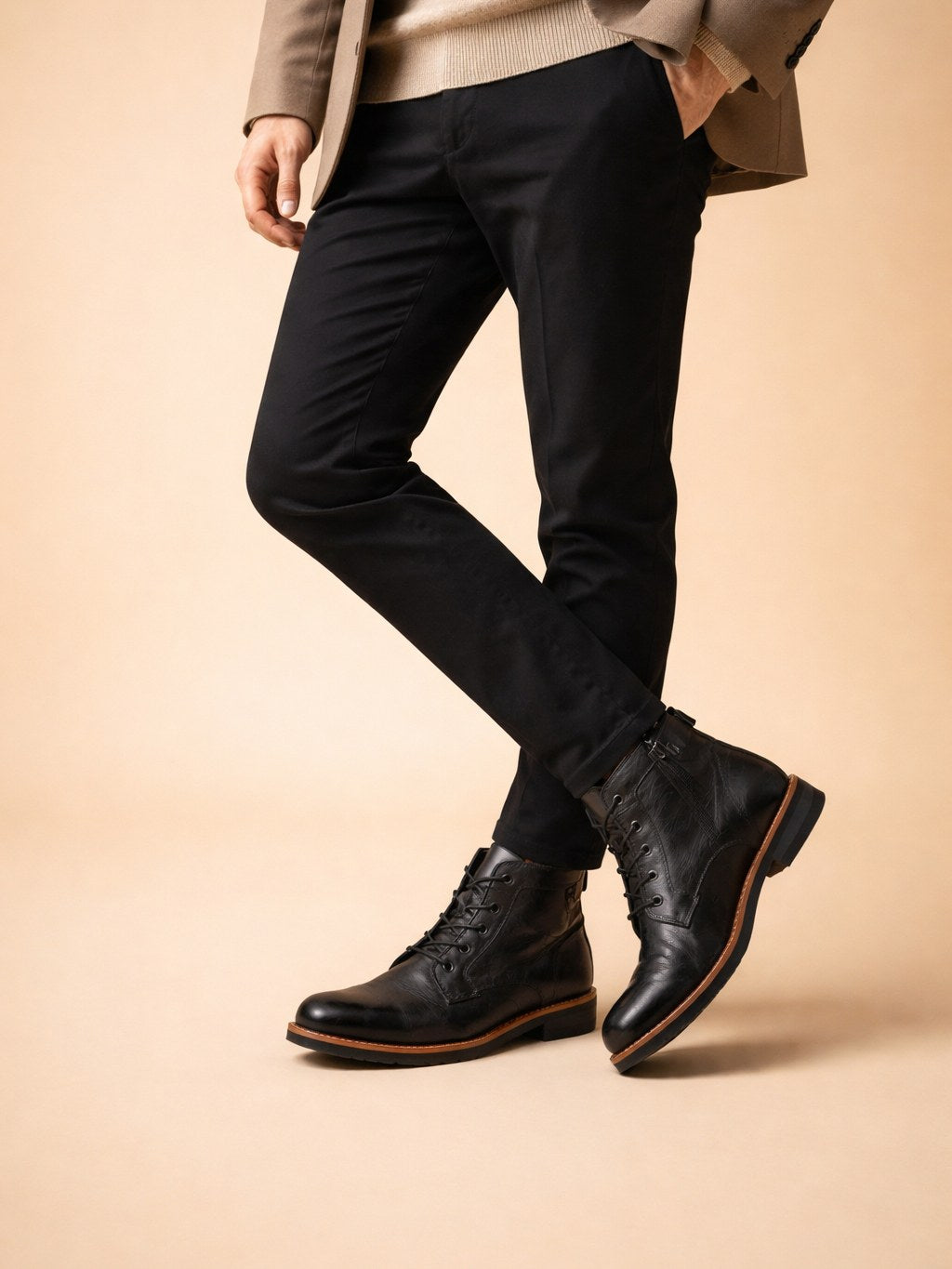 Smart Lace Up Boots for Men