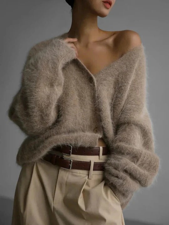 Fuzzy Cardigan for Women