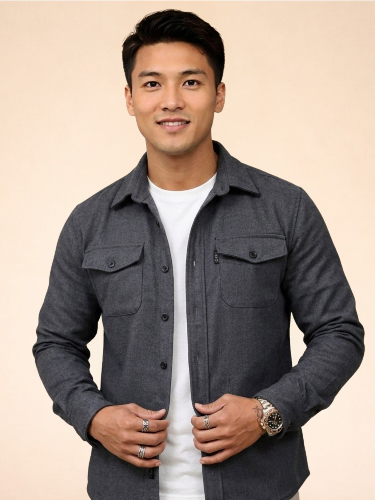 Sophisticated Shirt Jacket for Men