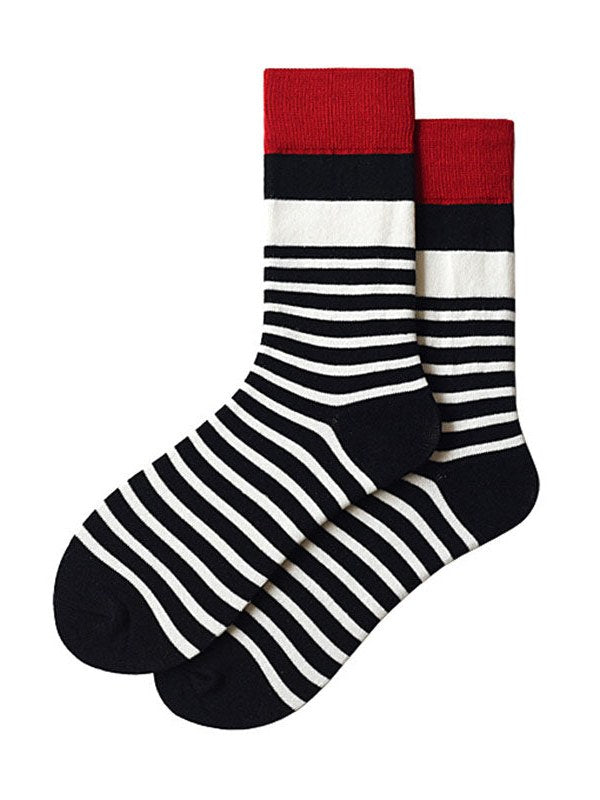 Striped Crew Socks for Men