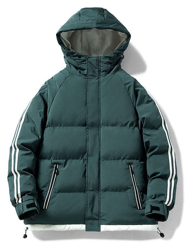 Striped Down Jacket for Men