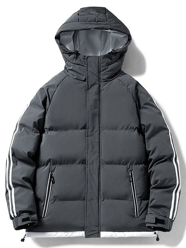 Striped Down Jacket for Men
