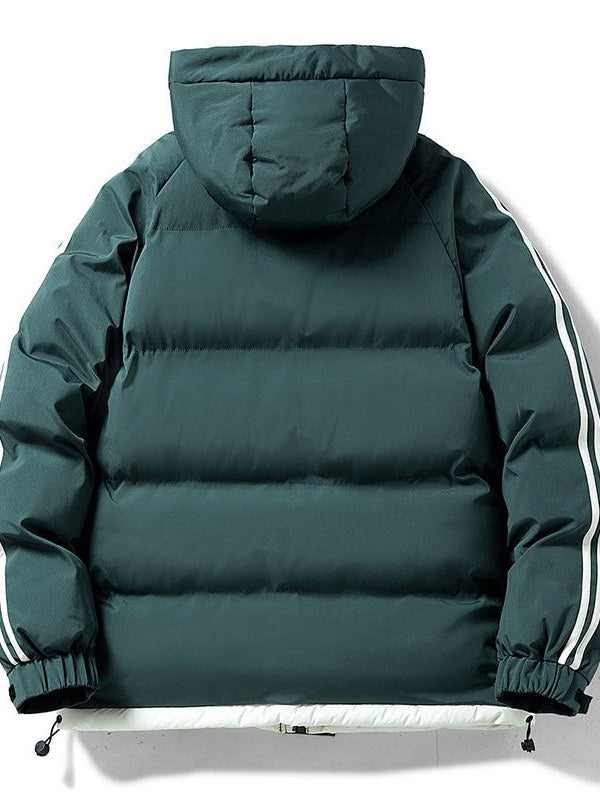 Striped Down Jacket for Men