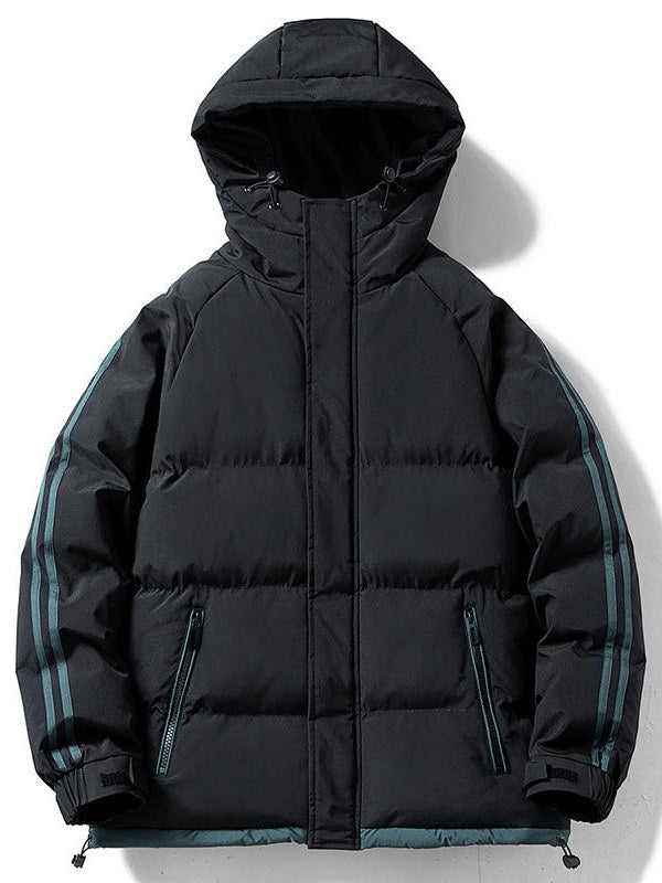 Striped Down Jacket for Men