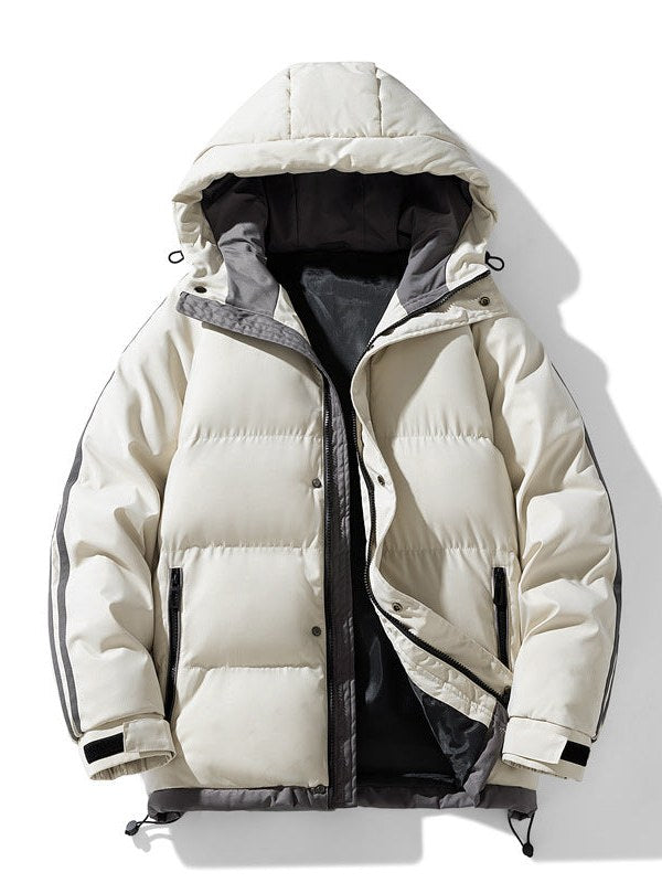 Striped Down Jacket for Men