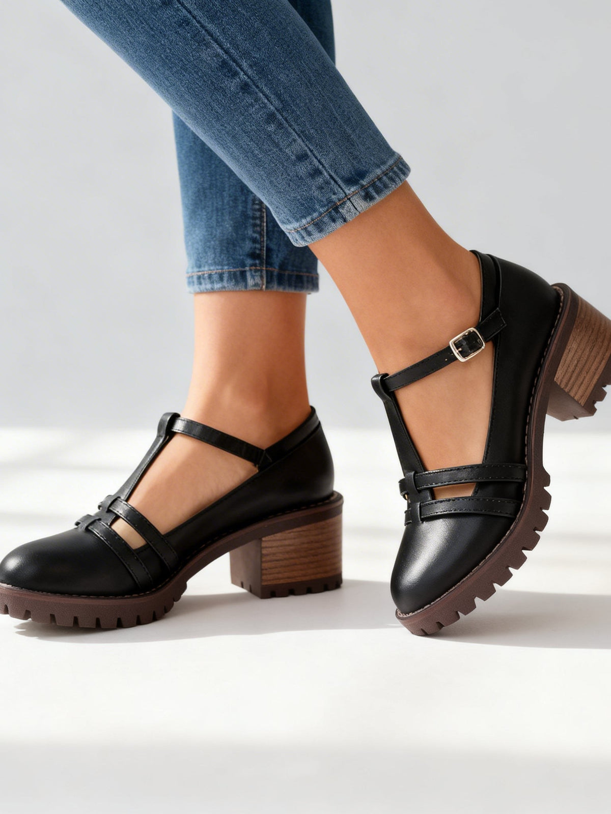 T-Strap Loafers for Women