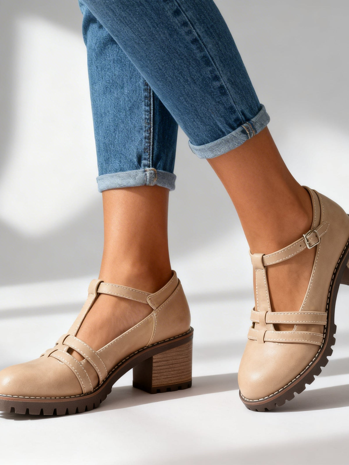 T-Strap Loafers for Women