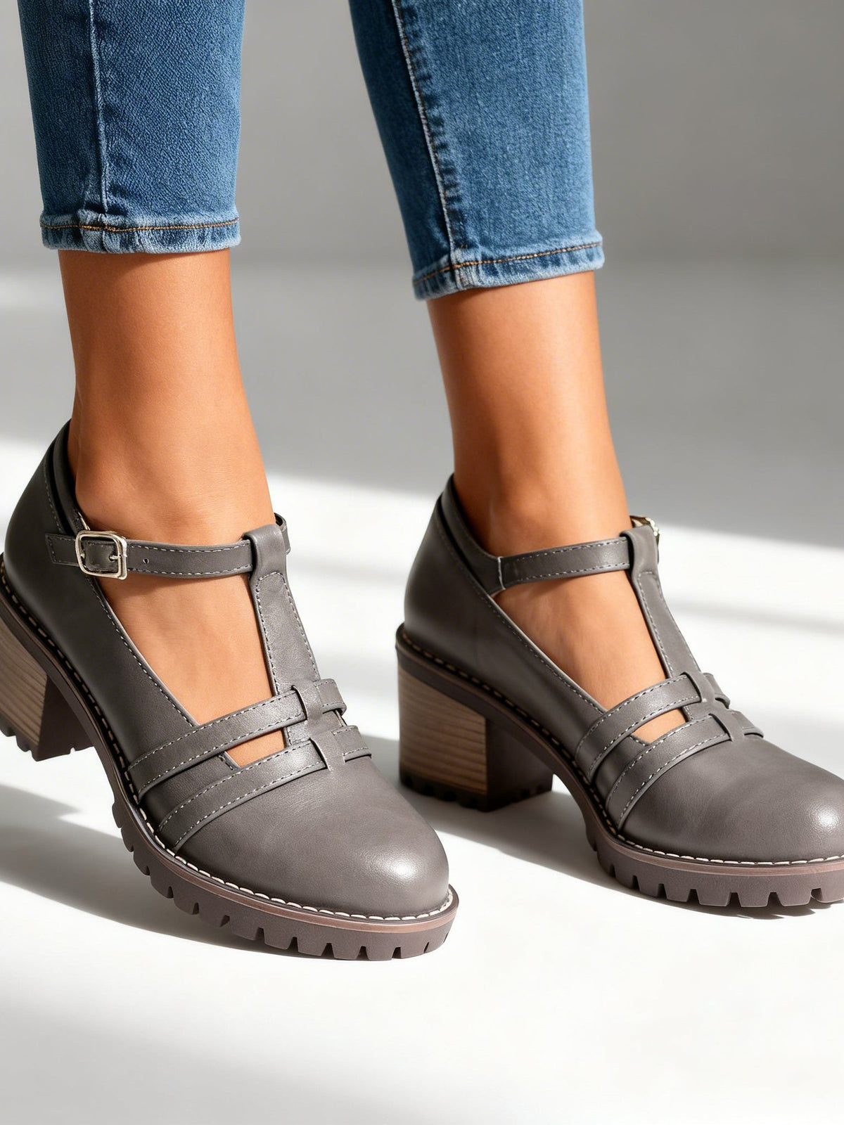 T-Strap Loafers for Women