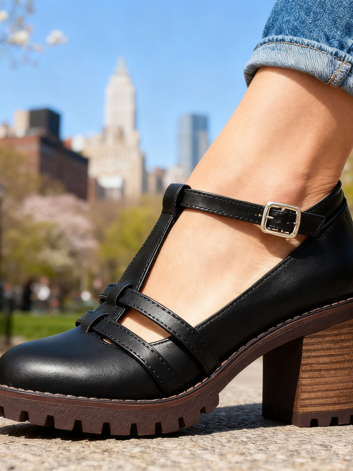 T-Strap Loafers for Women