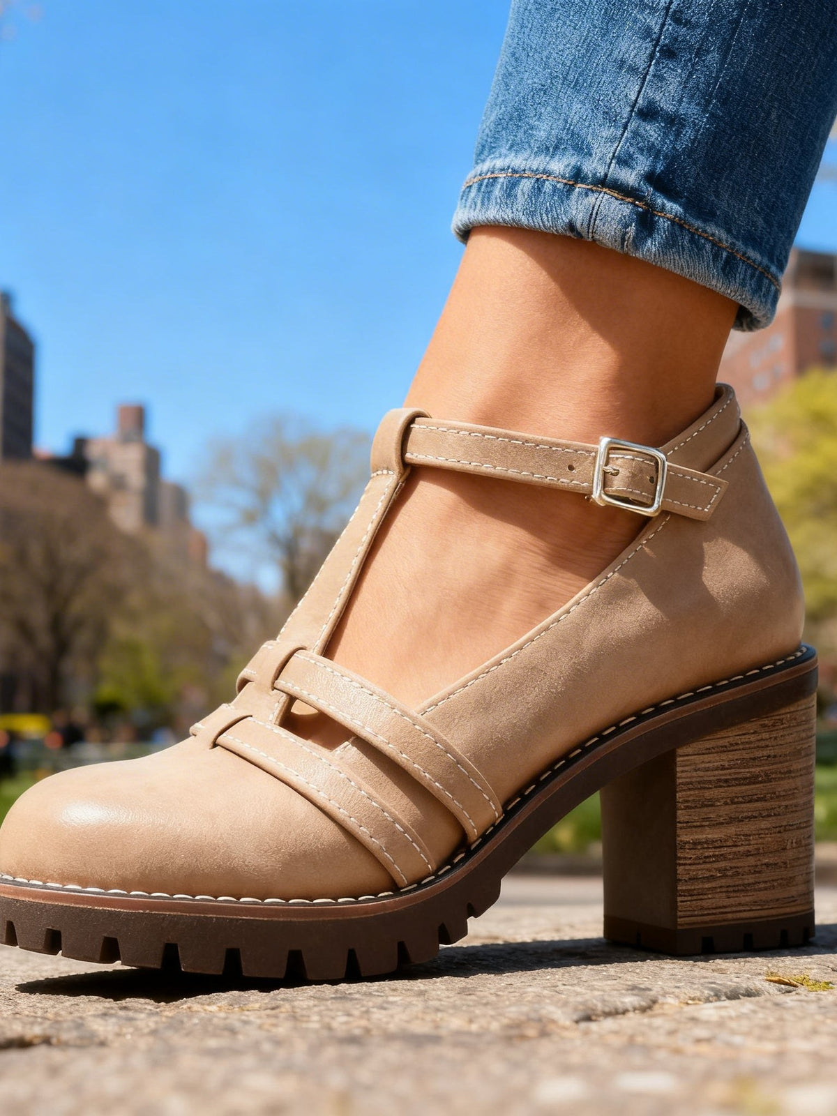 T-Strap Loafers for Women