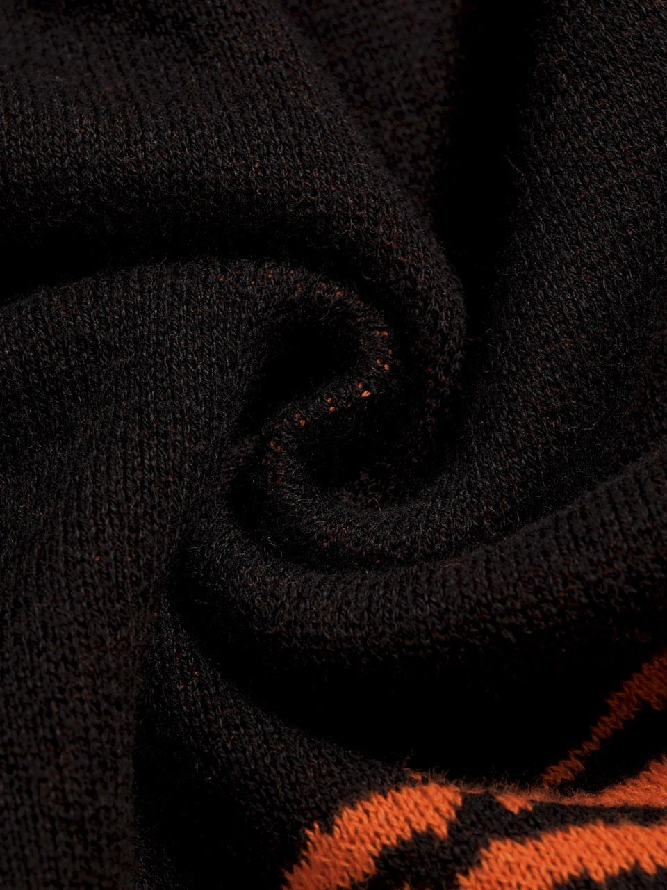 Tiger Jacquard Polo Cardigan for Men