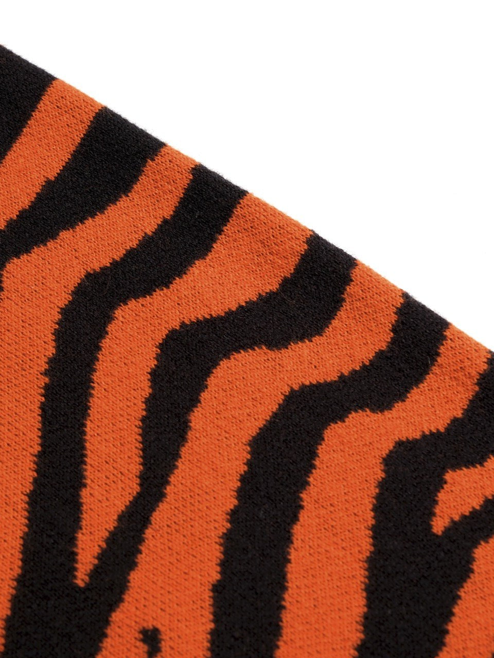 Tiger Jacquard Polo Cardigan for Men