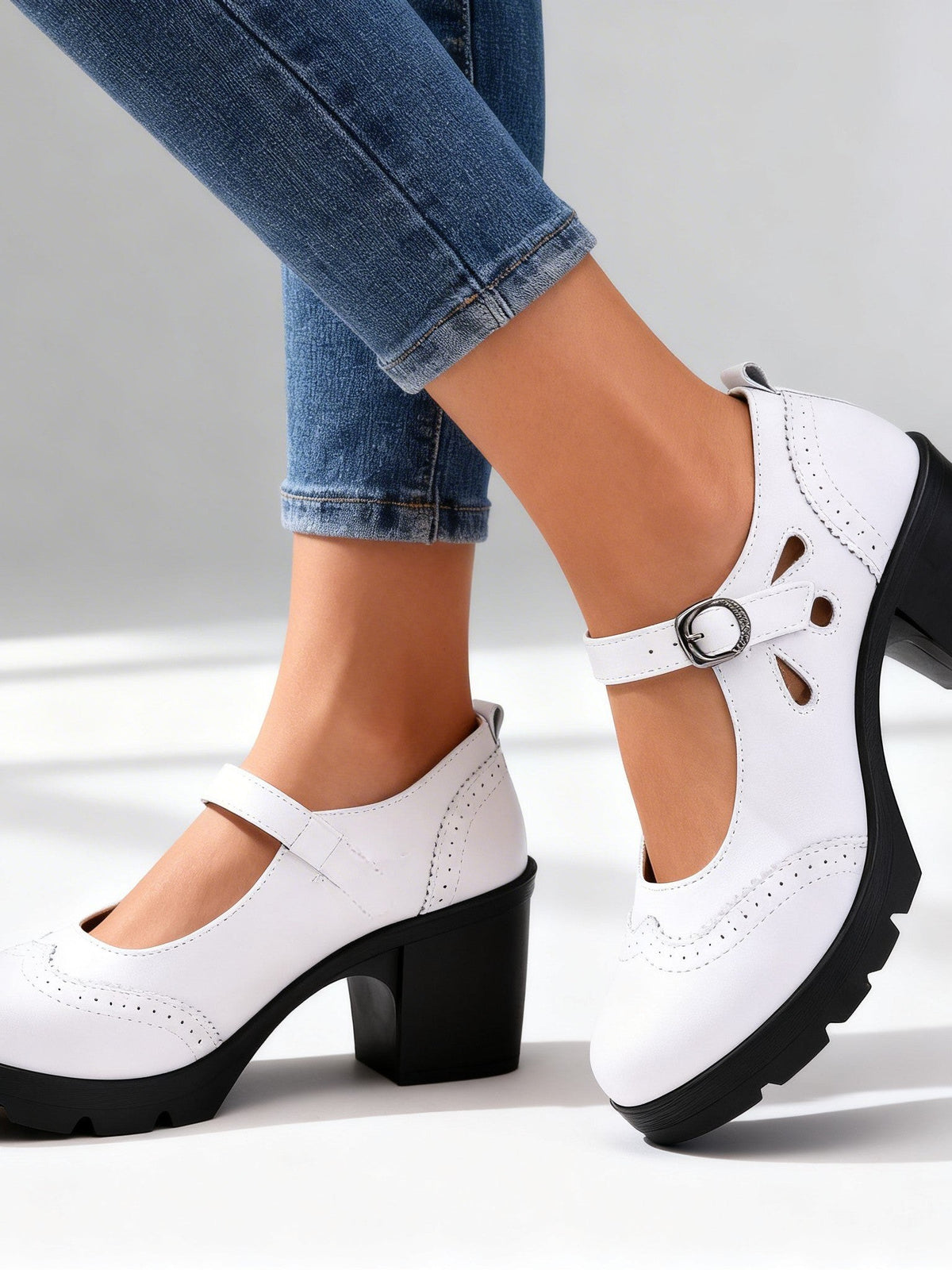 Two-Tone Loafers for Women