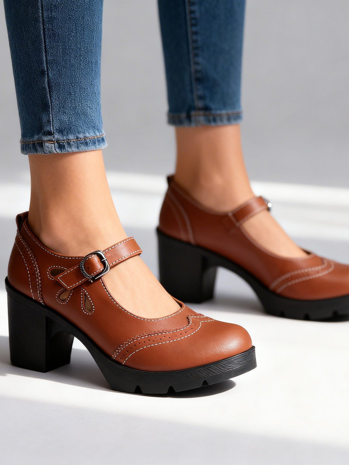 Two-Tone Loafers for Women