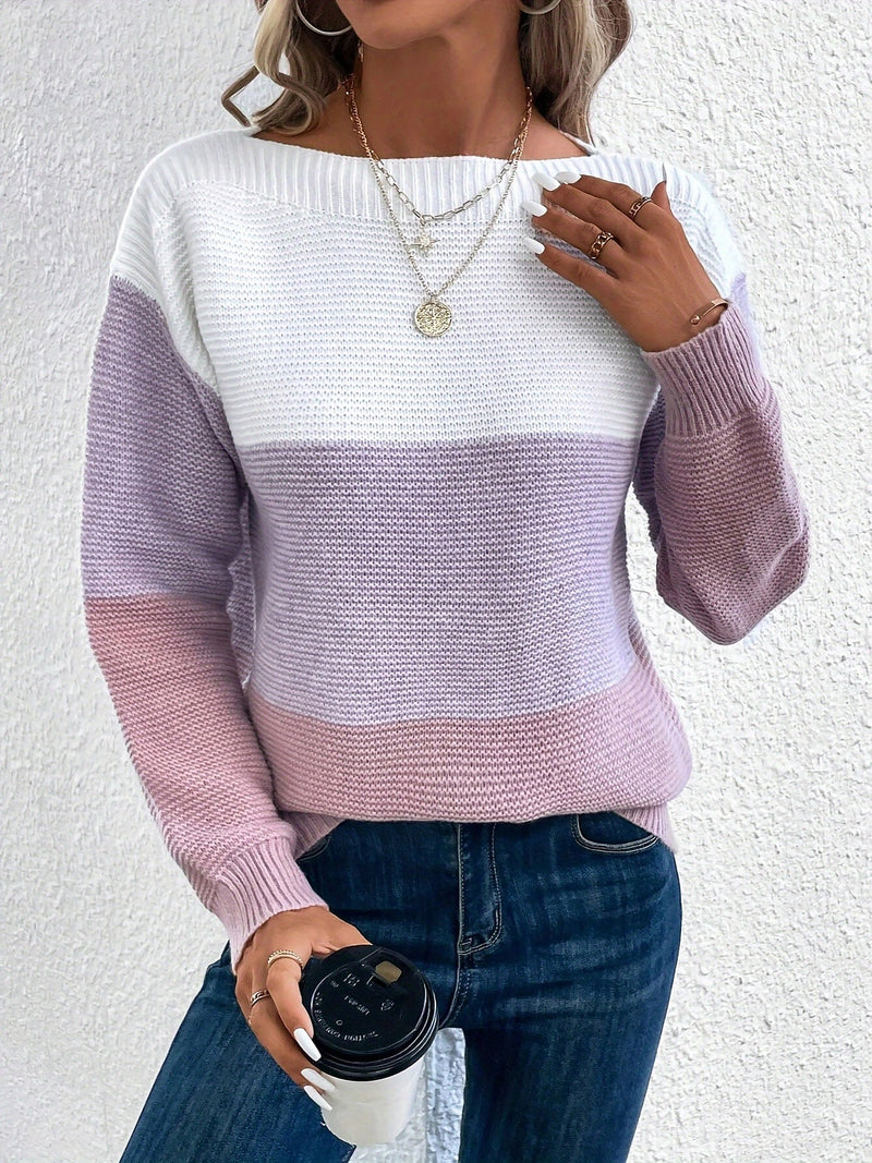 Color Block Sweatshirt for Women