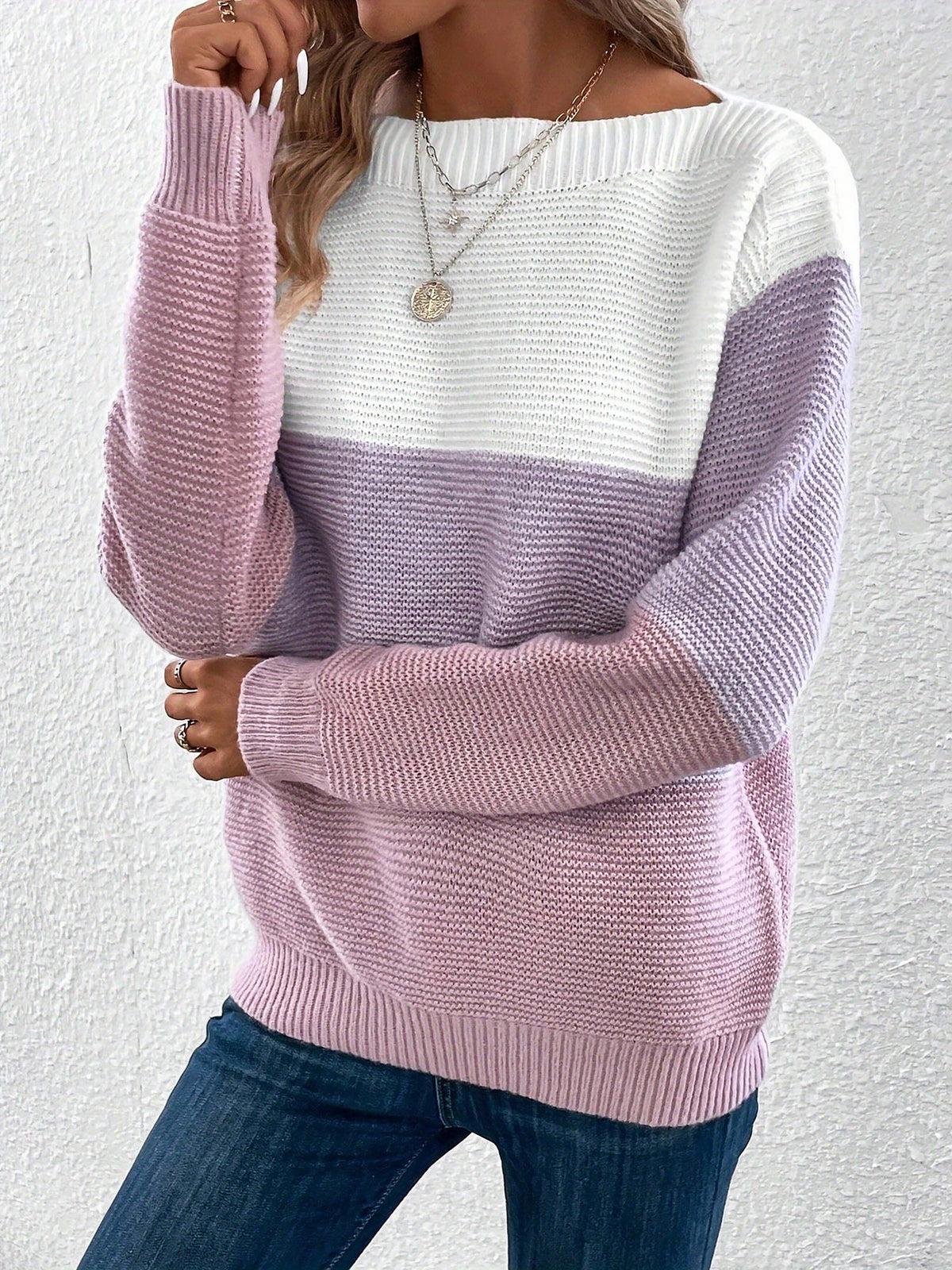 Color Block Sweatshirt for Women