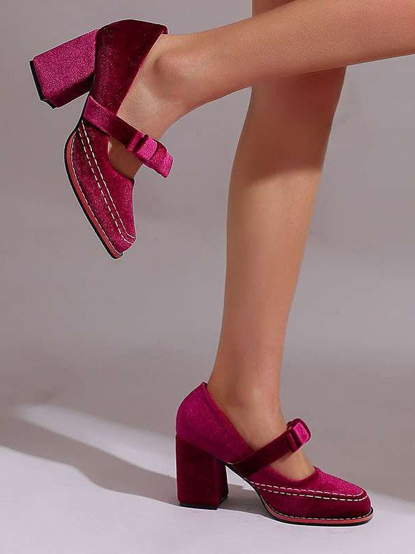 Velvet Loafers for Women