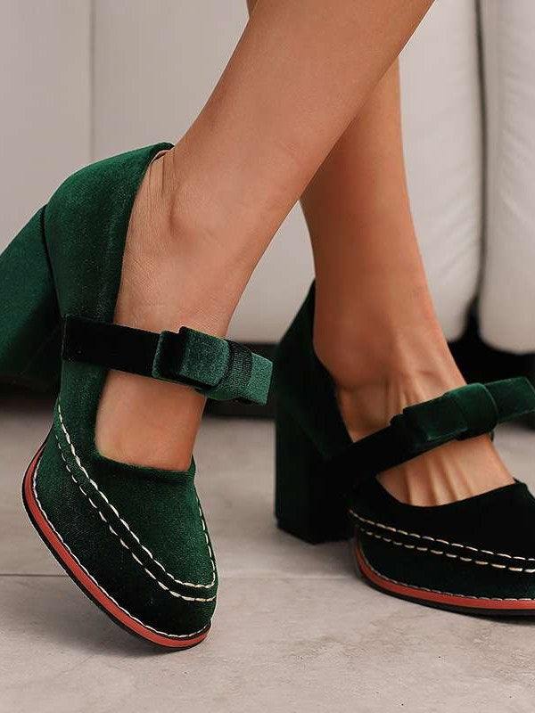 Velvet Loafers for Women