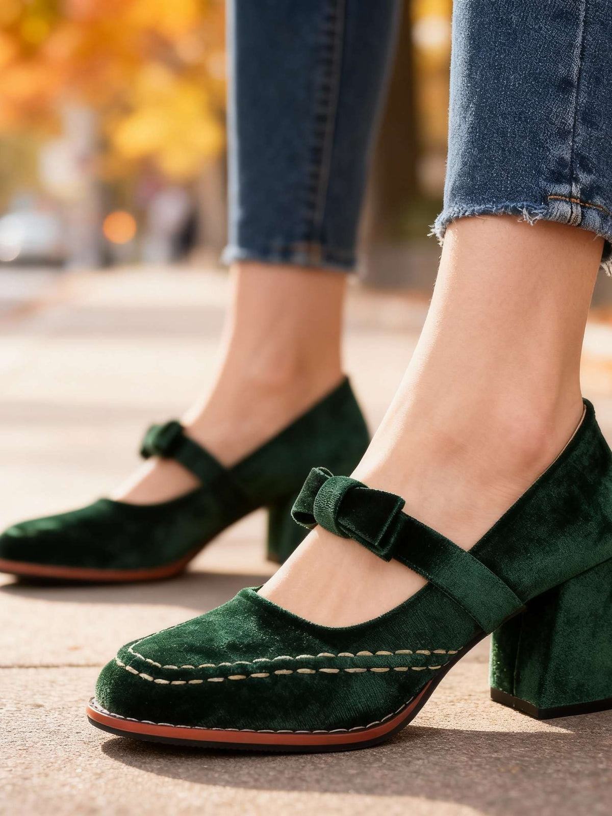Velvet Loafers for Women