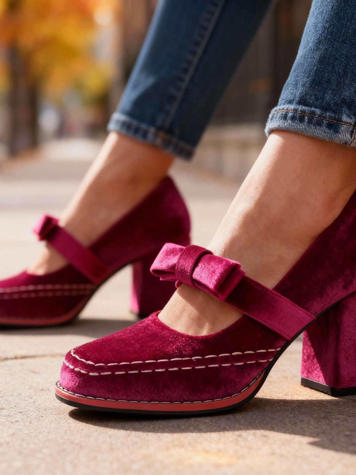 Velvet Loafers for Women