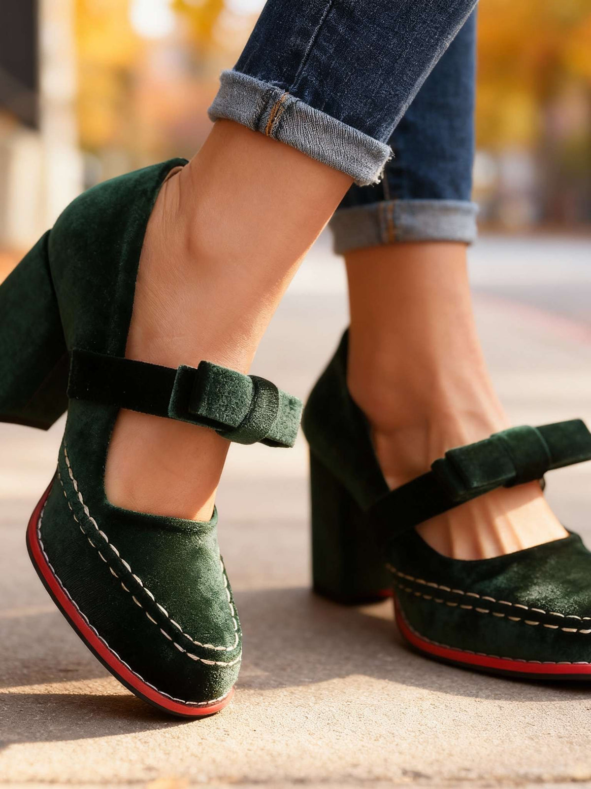Velvet Loafers for Women