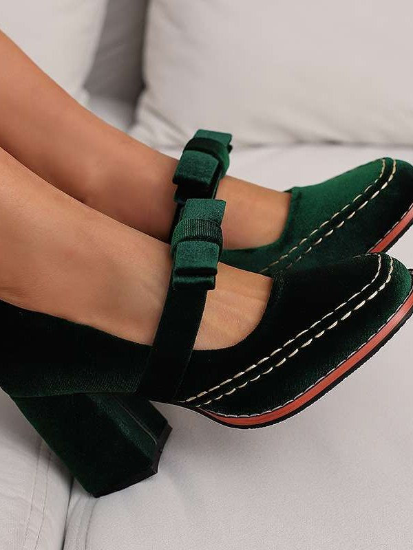 Velvet Loafers for Women