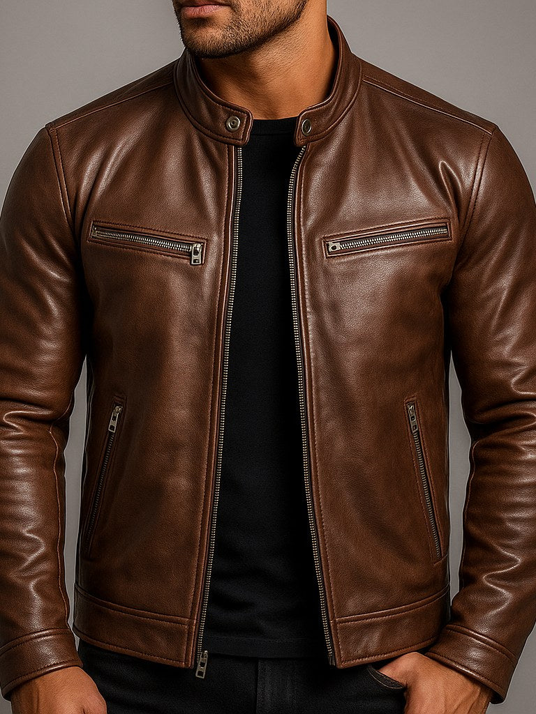 Vintage Leather Jacket for Men